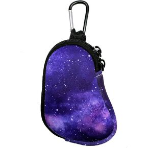 Neoprene Asthma Inhaler Holder, Protective Portable Travel Handy Holster, Lightweight Carrying Case with Carabiner Clip, Inhaler Not Included (Purple)
