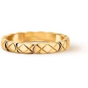 Luxury Designer 18K Gold Plating Crush Ring Surface Width Narrow 3.5mm Medium 7mm Wide 11mm Lozenge Pattern Cross Ring for Women Men Classic Simple Fashion
