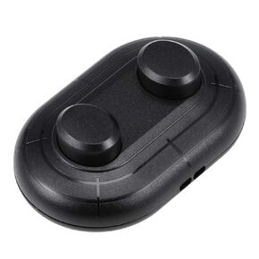 uxcell Inline Foot Pedal Push Lamp Switch, 2 Buttons Lighting Foot Control Latching ON-Off Footswitch Black