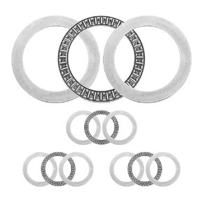 uxcell 4 Sets AXK75100+2AS Thrust Needle Roller Bearings with Washers, 75x100x6mm Chrome Steel Needles Roller Bearing