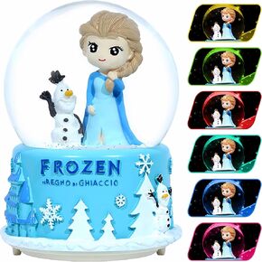 3.14 Inch Music Snow Globe,6-12 Years Old Girls Christmas Birthday Gift,Snow Globe for Girls,Sparkling Gifts for 6-12 Year Old Girls Toddler Birthday Christmas (A)