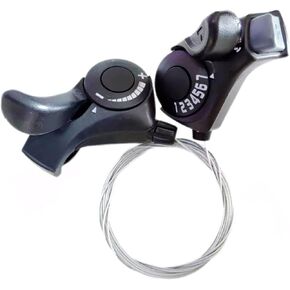 Pair of Bicycle Cycling Gear Shift Lever TX30-7 Split Finger Manual Transmission Bike Gear Shifter Accessories for Mountain BMX Bikes Commuter Bikes Folding Bikes