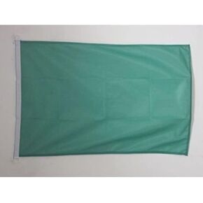 Plain Green NAUTICAL Flag 18'' x 12'' - Green Solid color flags 30 x 45 cm - Banner 12x18 in for boat - AZ FLAG