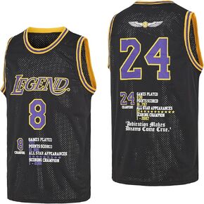 Mens Legend Stats 8-24 Poem Basketball Jersey Black