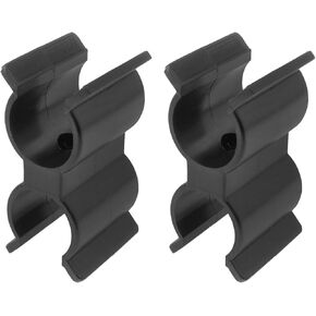 Black Boat Clip Bimini Top Clamps Boat Pole Clips Holder Bimini Square Tube Clips Canoe Butyl Kayak Accessories 7/8 "and 1" 2PCS
