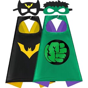 عباءة الأبطال الخارقين للأطفال مع قناع أزياء الهالوين ولباس الحفلات قطعتين in Kuwait