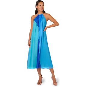 Adrianna Papell Women's Color Block Chiffon Dress