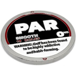 PAR - Golf Ball Marker | Zyn Ball Marker Golf | Magnetic Ball Marker | Golf Ball Markers for Putting Green | Golf Accessories for Men | Funny Golf Gifts