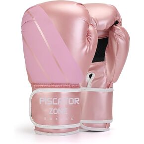 Pro Style Boxing Gloves Punching Bag Gloves for Women, PU Leather Gloves for Training Muay Thai, Sparring, Fighting Kickboxing,Heavy Punching Bag Gloves for Ladies