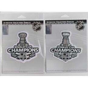 2012 Stanley Cup Final Patch & 2012 Stanley Cup Champions Patch La Kings Jersey
