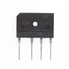 5 Pieces GBJ1510 15A 1000V Bridge Rectifier Diode Glass Passivated Single Phase Diode