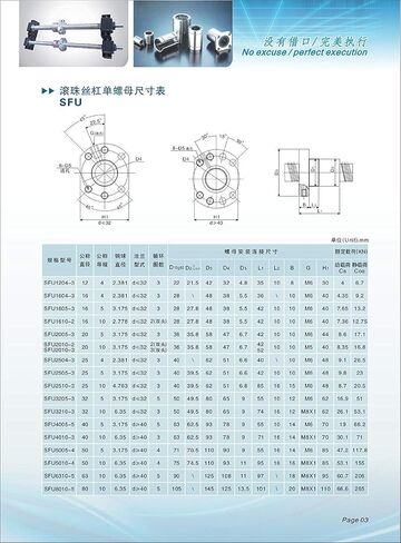 TEN-HIGH Ball Screw CNC Parts RM1605- NSC, 1pcs Ball Screw + 1pcs Nut + 1pcs BK/BF12 End Support Units + 1pcs Coupler + End Machining, Diameter 16mm Lead 5mm Length 600mm in Kuwait