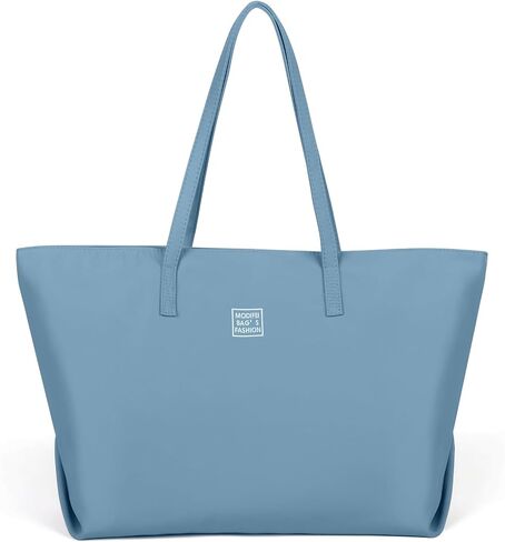 Casual Nylon Tote Bag for Women Water Resistant Shoulder Tote Handbag with Zipper for Wrok Travel in Saudi Arabia