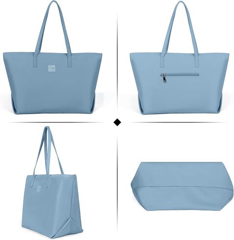 Casual Nylon Tote Bag for Women Water Resistant Shoulder Tote Handbag with Zipper for Wrok Travel in Saudi Arabia