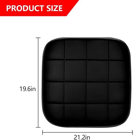 BELOMI 2PCS Car Seat Cover, Breathable Vehicle Front Seat Bottom Cushion Protector Pad, Anti-Slip Comfortable Ventilated Auto Mat Accessories Universal for Truck, RV and More（Gray） in Saudi Arabia