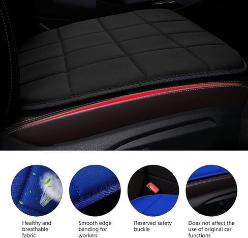 BELOMI 2PCS Car Seat Cover, Breathable Vehicle Front Seat Bottom Cushion Protector Pad, Anti-Slip Comfortable Ventilated Auto Mat Accessories Universal for Truck, RV and More（Gray） in Saudi Arabia