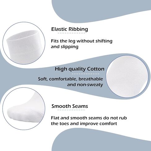 Men's Thin Cotton Above Ankle Classic Socks Soft Work Solid Breathable Dress Socks 6 Pairs in Saudi Arabia