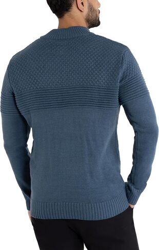 X RAY Mens Quarter Zip Pullover Sweater, Slim Fit Knit Long Sleeve Polo Quarter Zip Pullover Golf Sweatshirt for Men in Saudi Arabia