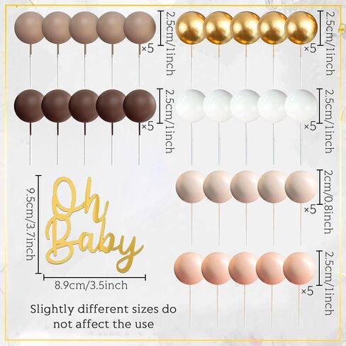 LaVenty Boho Gold Cake Topper Cake Topper Neutral Baby Shower Cake Decorations for Boho Wedding Bridal Baby Shower Birthday Party Supplies in Saudi Arabia