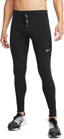Nike Mens Repel Challenger Running Tights Mens Black Running Pants - Large in Saudi Arabia