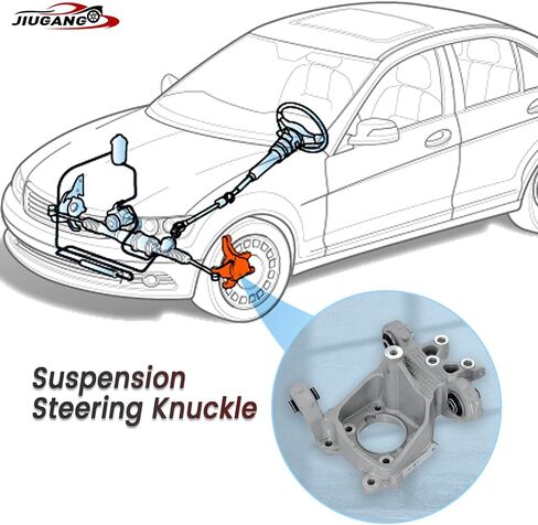 5090073AE Rear Suspension Knuckle Compatible with Jeep Cherokee 2014-2018 4 Cyl 2.4L, 6 Cyl 3.2L Replaces# 5090073AE,5090073AA, 5090073AB,5090073AC,5090073AD(Rear Left Driver Side) in Saudi Arabia