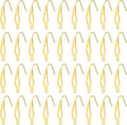 BEEFLYING 5 Pairs Brass Huggie Earring Hoops with Loops 18 Gauge Real 18K Gold Plated Earrin Hooks for DIY Earring Jewelry Making in Saudi Arabia