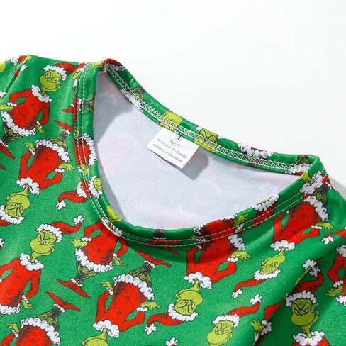 Christmas Halloween Toddler Girls Dress Cartoon Casual Print Dresses Long Sleeves Winter Dress 3-8Y in Saudi Arabia