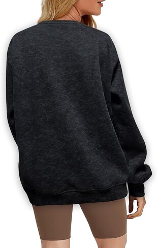 Oversized Sweatshirt for Women Fashion: CrewNeck Causal Basic Fall Clothes Tops Loose Fit Pullove in Saudi Arabia