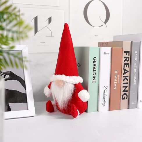 Decorative Door Stopper Santa Claus Door Stop, Fabric Heavy Duty Weighted Doorstop Wall Protector, Christmas Gnomes Ornaments for Home Office Decoration in Saudi Arabia