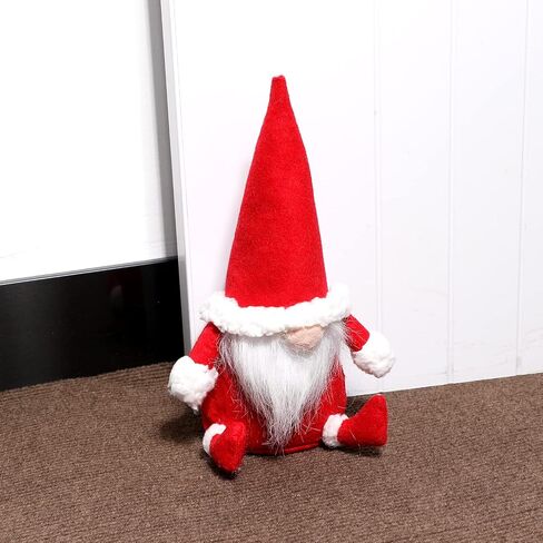 Decorative Door Stopper Santa Claus Door Stop, Fabric Heavy Duty Weighted Doorstop Wall Protector, Christmas Gnomes Ornaments for Home Office Decoration in Saudi Arabia