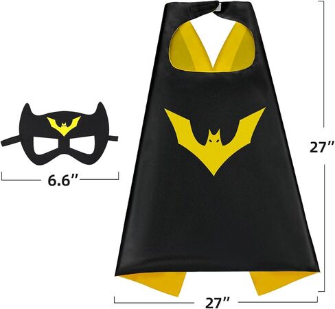 عباءة الأبطال الخارقين للأطفال مع قناع أزياء الهالوين ولباس الحفلات قطعتين in Kuwait