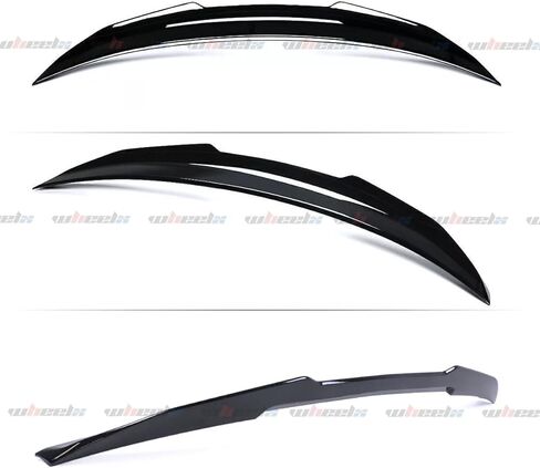 Rear Spoiler Compatible with 2013-2016 Audi A4, PSM Style High Kick Fit for B8.5, Exterior Duckbill Spoiler Trunk Tail Deck Lid Wing Lip (Carbon Fiber Pattern) in Kuwait