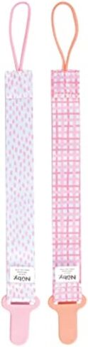Nuby Infant's 2-Pack Pacifinder Pacifier Clips (Grey/Aqua) in Saudi Arabia