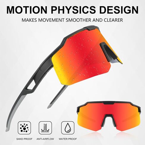Cycling Sunglasses for Men Women,Youth Baseball Sunglasses,Lightweight Design UV400 Protection Sports Glasses in Saudi Arabia