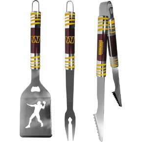 Siskiyou Sports NFL Washington Commanders 3 pc Tailgater BBQ Tools, One Size, Team Colors