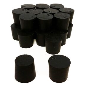 RS-5.5 Rubber Stoppers, Size 5.5, Solid. Pack of 1 Pound.