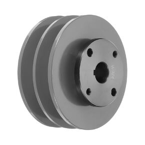 uxcell 2BK45H-3/4 V-Belt Sheave 3/4"Bore 1.7"OD Double Groove Web Sheave Bored-to-Size Sheave, Cast Iron, Belt Section for 3L or B Belt