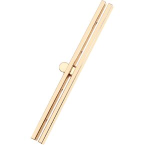 TEHAUX 1pc Metal Purse Frame Straight, 19cm/7.5 inch Wallet Clasp Frame Small Clasps for Wallets, Straight Channel Purse Frame Wallet Clasp Bag Making Supplies