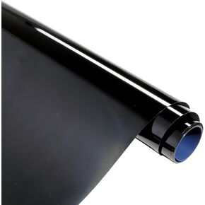 Metallic HTV Vinyl Roll-12"x8ft Holographic HTV Black Heat Transfer Vinyl Black Chrome Metallic HTV Iron on Vinyl for T-Shirt Compatiable with Cricut/Cameo/Heat Press Machines