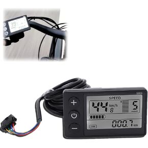S866 Electric Display LCD Meter 24V 36V 48V Electric Scooter Control Panel with Plug