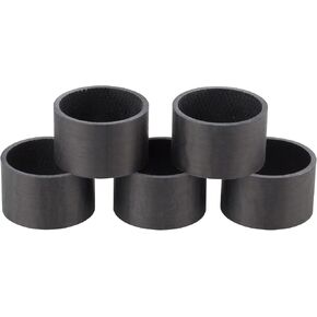 WHISKY UD Carbon Headset Spacers | 20mm |Matte Black | 5-Pack