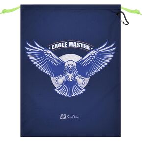 SANDIAN, Waterproof Pouch for Traveling Packing Organizer Storage, Drawstring Rope Closures, Sublimation Dye Prints, PU Coatings, All Weatherproof, Large Capacity Size Pouches for Golfers [EAGLE]