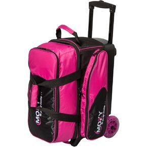 Bowlerstore Products Moxy Blade Premium Double Roller Bowling Bag- Pink/Black