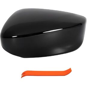 Passenger Right Side Mirror Cover Cap Compatible with Honda Accord 2014-2017 With Turn Signal Glossy Black