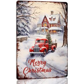 Once Upon a Time There Was a Girl Who Really Loved Christmas It Was Me Vintage Metal Tin Sign Bar Pub Cafe Farmhouse Home Wall Decor Art Plaque Christmas Decor 8x12 Inch