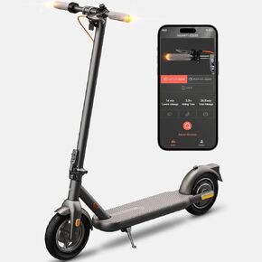 V22PRO Electric Scooter for Adults, 10" Honeycomb Tires, 14 Miles Range, 350W Motor & 20 MPH Portable Folding Commuting Electric Scooter with Turn Signals & App