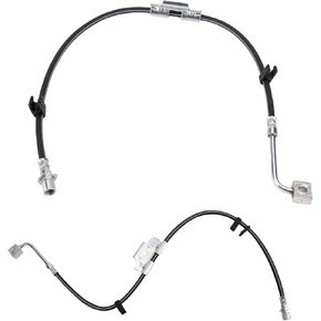 TRQ Front Brake Hose Compatible with 03-11 Ford Crown Victoria Town Car Grand Marquis Marauder