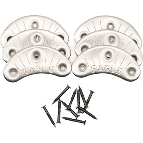 Leather Hero Eagle Shoe and Boot Metal Heel Plates- Prevents Wear from Motorcycle & Military Boots & Shoes- 3 Pair- with Nails