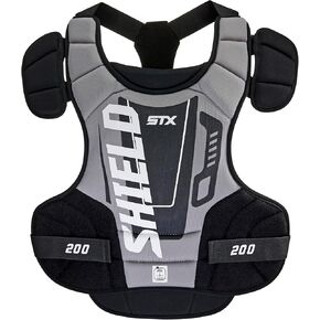 STX Lacrosse Shield 200 Chest Protector, Small, Black