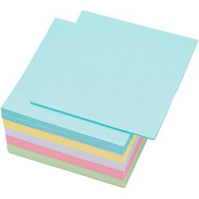 Non Sticky Blank Notes Cube 500 Sheets 3.35x3.35 Inch White Note Paper Memo Pad Cubes for Taking Reminders Home Office Writing Supplies